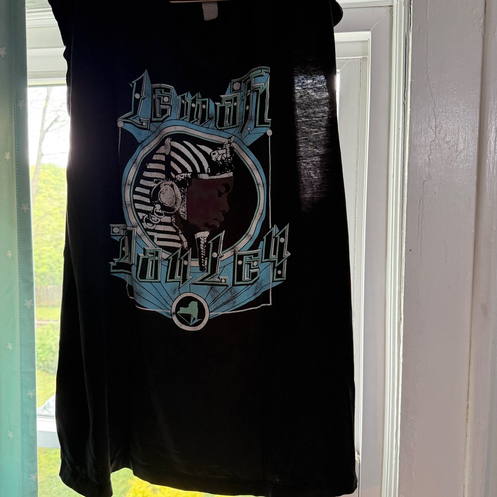Lemar & Dauley Vintage Y2K NYC Streetwear Thrashed, Distressed, 2XL Black Cutoff